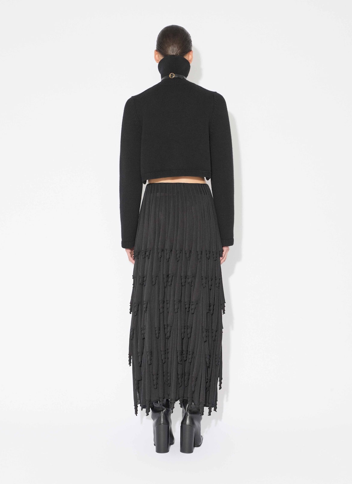 CASHMERE KNIT CUT-OUT JUMPER ALAÏA BLACK CASHMERE KNIT CUT-OUT JUMPER